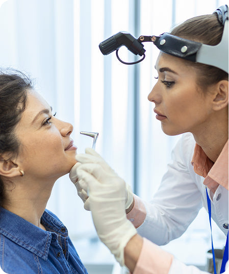 Consultation with Rhinofibroendoscopy